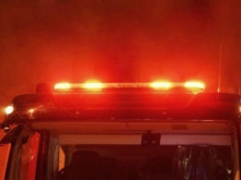Голям пожар горя на паркинг в стопански двор в село Калипетрово
