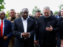 Африканската делегация се е укрила в бомбоубежище при атаката срещу Киев