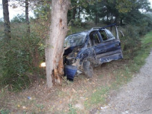Възрастен мъж от Пишурка се ударил с колата си в дърво, починал е
