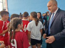 Държавният глава Румен Радев поздрави видинските деца-спортисти, които се включиха в инициативата 