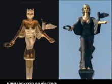 Мрежата направо полудя: Вдъхновена ли е статуята на София от демо...