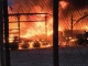 Голям пожар бушува на пристанището в Солун