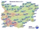 Невероятни температурни разлики бяха отчетени в 12:00 часа днес