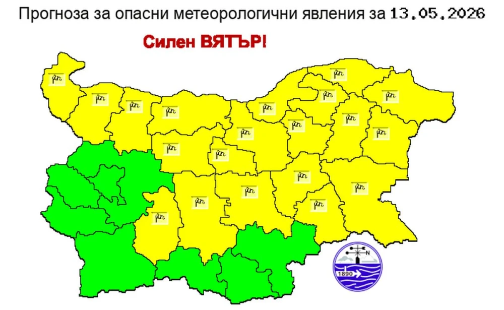 Жълтите кодове за утре, 13 май
