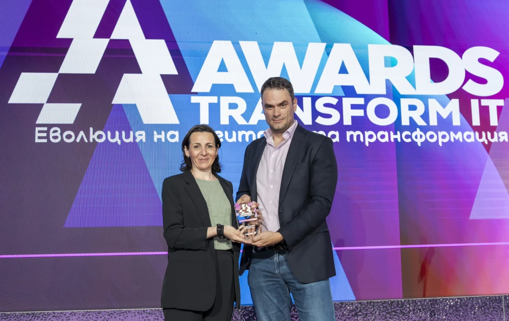 SIRMA Group Holding получиха първа награда в категория „Вътрешно решение“ на Transform IT Awards 2026