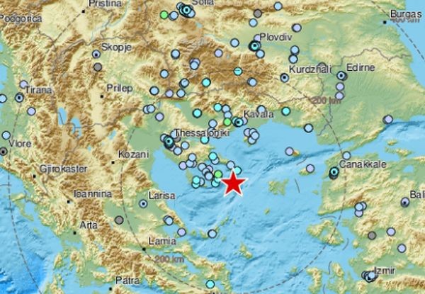 Земетресение в Егейско море с магнитуд 5 3 по Рихтер беше
