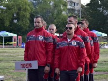 Отборът на пловдивските пожарникари с висок спортен дух и мотивация за успех