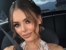 В бяло и със златна украса - снахата на Доган блести повече от всякога на сватбения си ден