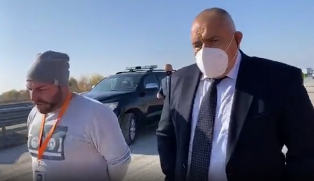 Борисов изненадващо на магистрала "Тракия"
