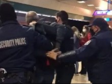 Зрелищен арест в столичното метро за липса на маски