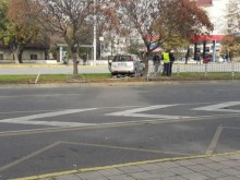 5 оградни пана потрошени след ПТП-то на "Цариградско шосе"