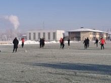 Рекорд! Черно-белите тренираха днес при минус 12 градуса