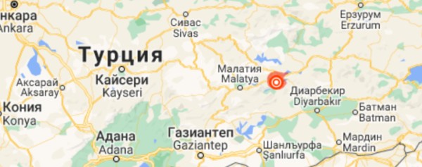 GoogleMaps
Земетресение с магнитуд от 5.4 степен разтърси Изрочна Турция в