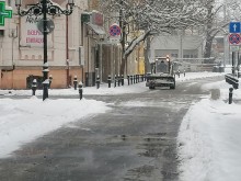 Продължава почистването на снега от алеите в пловдивските градини и паркове