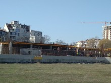 Напредва изграждането на централната трибуна на стадион "Христо Ботев"