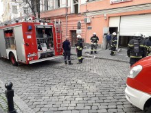 Ексклузивно: Пожар в банка на Главната в Пловдив!