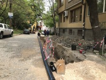 По график върви подмяната на водопровода на ул. "Волга"