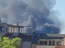 Голям пожар в северната част на Пловдив!