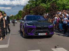 Lamborghini Urus с тунинг от Mansory за 1 милион лева докара щерката на наш бизнесмен на абитуриентския й бал