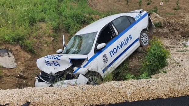 Accident with a police car