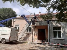 Рухна козирката на читалището в Марково