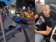 Млад моторист загина след тежка катастрофа, такси отнело предимството му