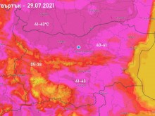 След броени дни: В Сандански, Петрич, Видин и Русе - 45°, в Пловдив - 43°