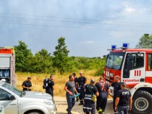 Заради силен вятър: Пожарът край Виден се разпали отново