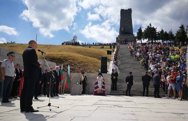 Част от речта на президента от честванията на връх Шипка Преди