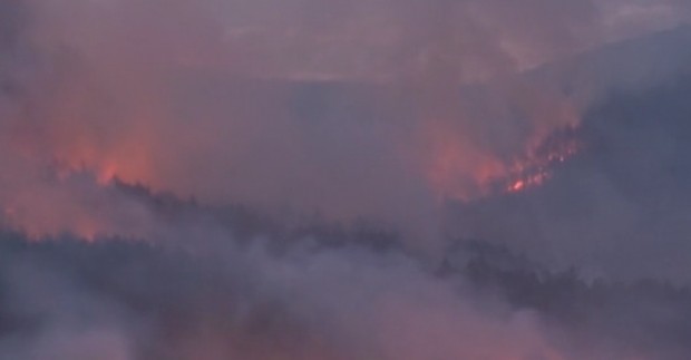 След два дни битка с огъня пожарът в Родопите е