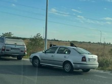 ПТП в кръгово кръстовище на пътя Пловдив - Асеновград