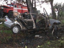 Четирима загинаха в горящ автомобил край село Йоким Груево