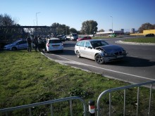Катастрофа в новото кръгово кръстовище в Пловдив