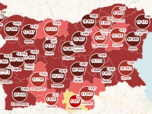 Още една област светна в тъмночервено на COVID картата