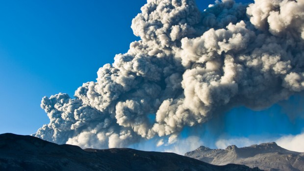 iStock
Обширна зона наситена със серен диоксид от изригването на вулкана