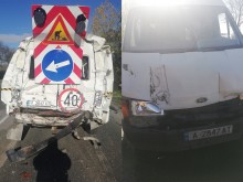 Зрелищна катастрофа край "Сарафово"