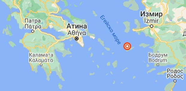 В 6.00 часа българско време е регистрирано земетресение с магнитуд 4.9