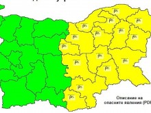 Жълт код за силен вятър важи за половин България