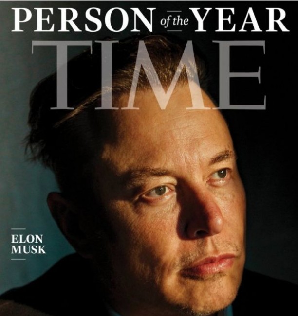 Списание Тайм избра Илон Мъск за личност на годината на