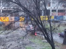Сняг заваля и в Пловдив