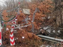 Окичиха дупка на пътя като коледна елха