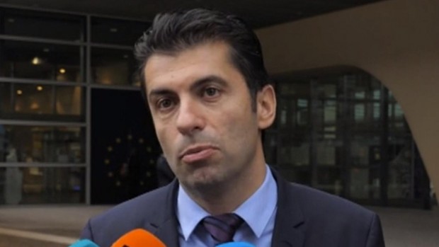 Премиерът На България говори пред журналисти в Брюксел В белгисйата