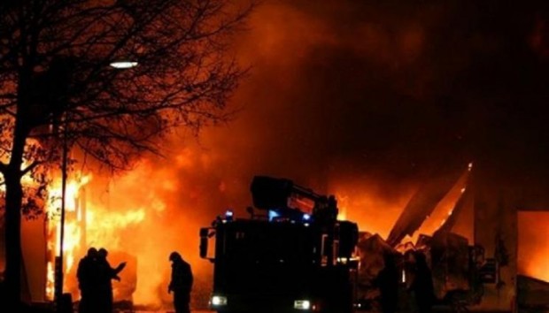 Пожар горя във фабриката за пелети в село Дунавци Старозагорско  Сигналът