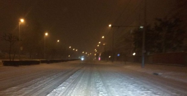 Най после сняг заваля и в Пловдив В момента температурата на