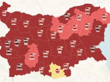 2/3 от областите в страната са в тъмночервената зона на ковид картата