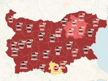 Ковид картата пламна в тъмночервено