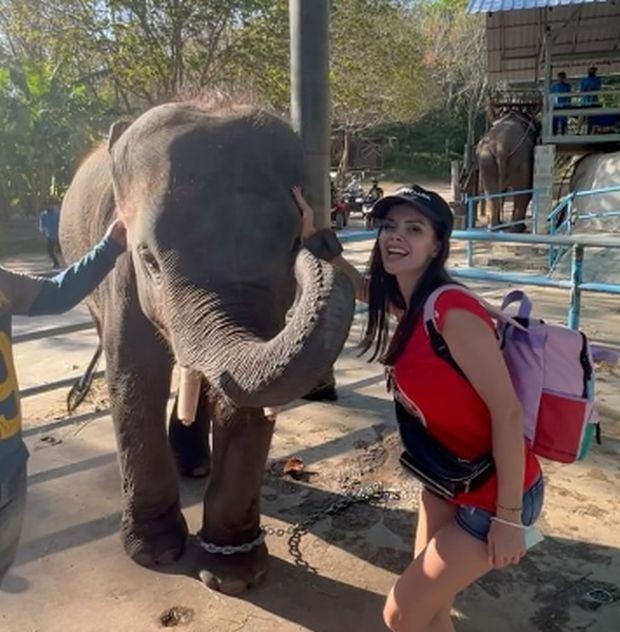 Фолкдивата Преслава спечели любовта на слон в Тайланд стана ясно