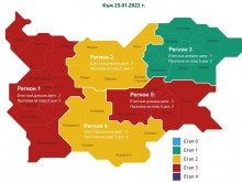 Два региона светнаха в червено