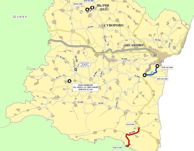 Близо 25 км от пътищата във Варненска област ще бъдат ремонтирани