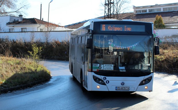Маршрутът на градските автобуси на територията на квартал Прослав“ по